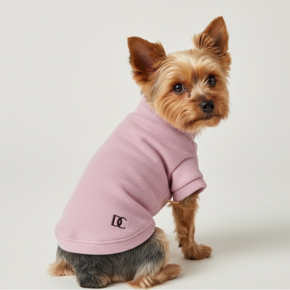 Lavender / Pink Soft Fleece Dog Shirt Jacket